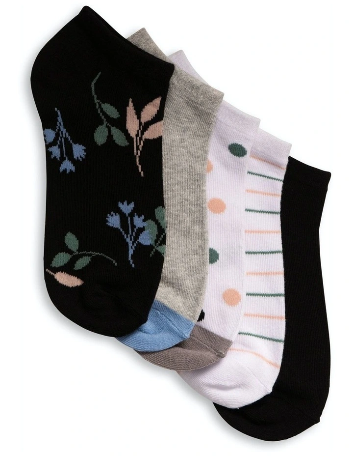 Casual Low Cut Socks 20 Pack in Two Tone