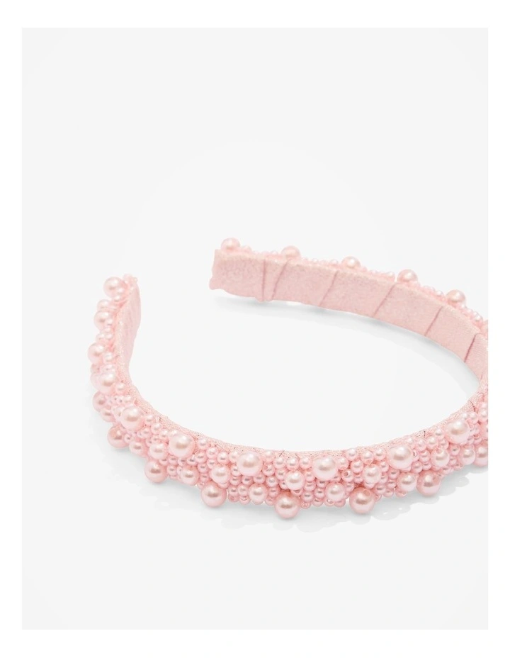 Pearl Headband in Mineral Pink