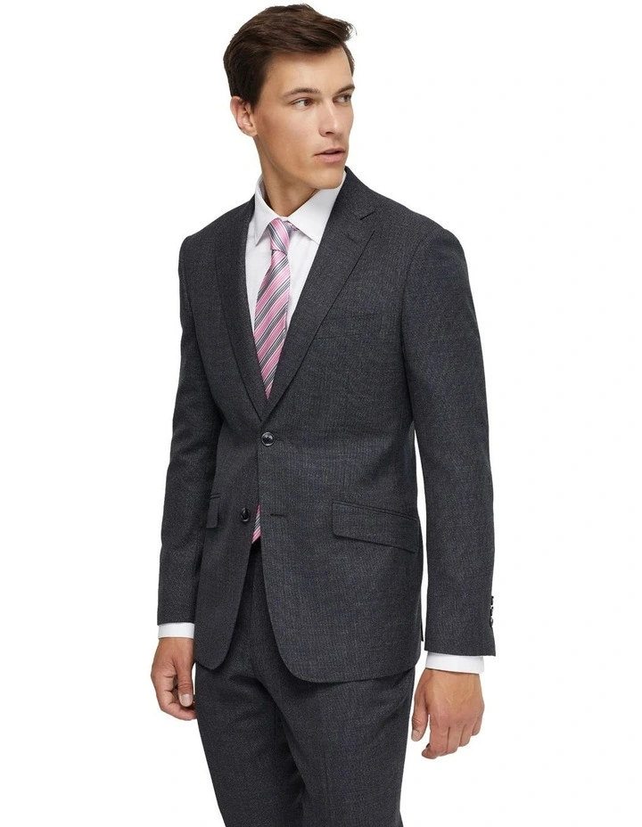 New Hopkins Wool Suit Jacket in Charcoal