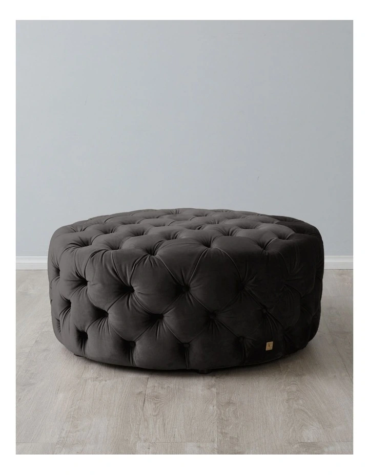 Kelly Ottoman in Grey