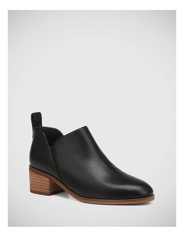 Indy Leather Ankle Boot in Black