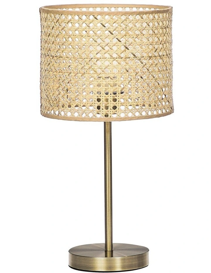St Lucia Rattan Table Lamp 50cm in Natural