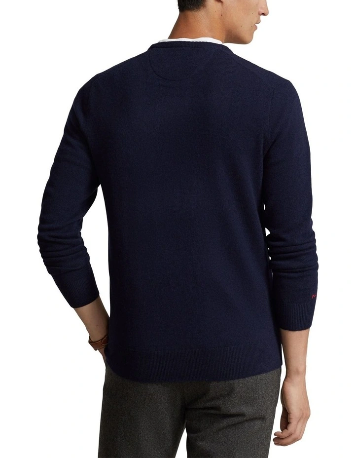Wool Crewneck Sweater in Blue
