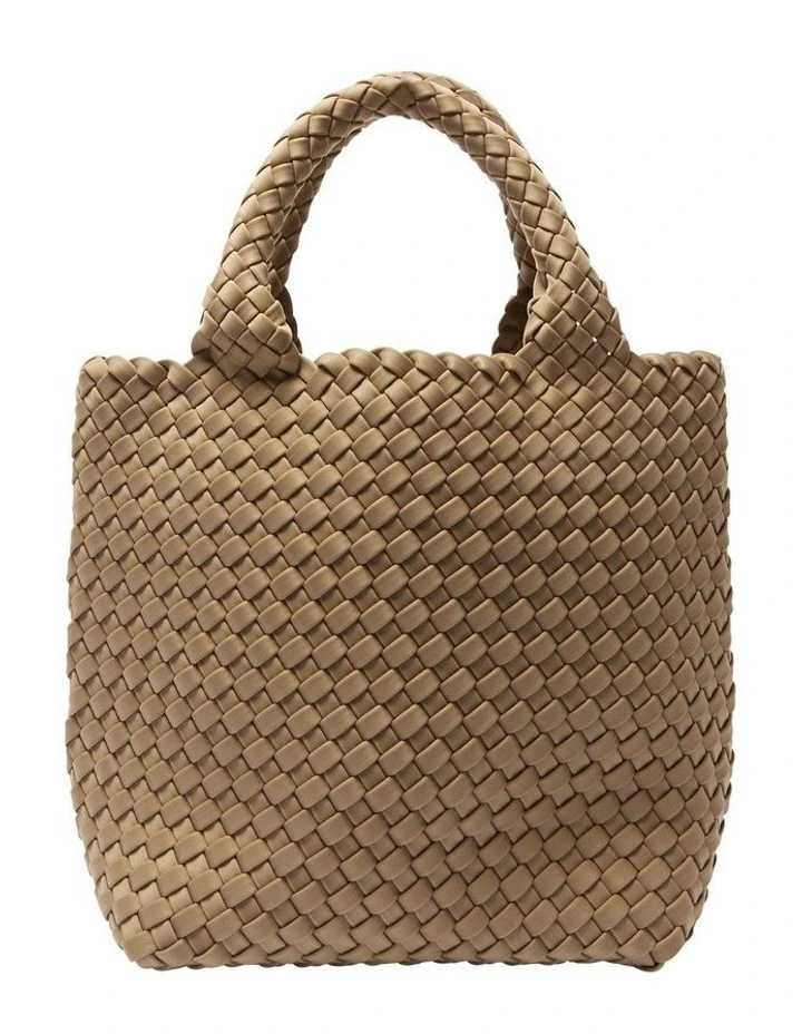 Dixie Tote Bag in Taupe Weave