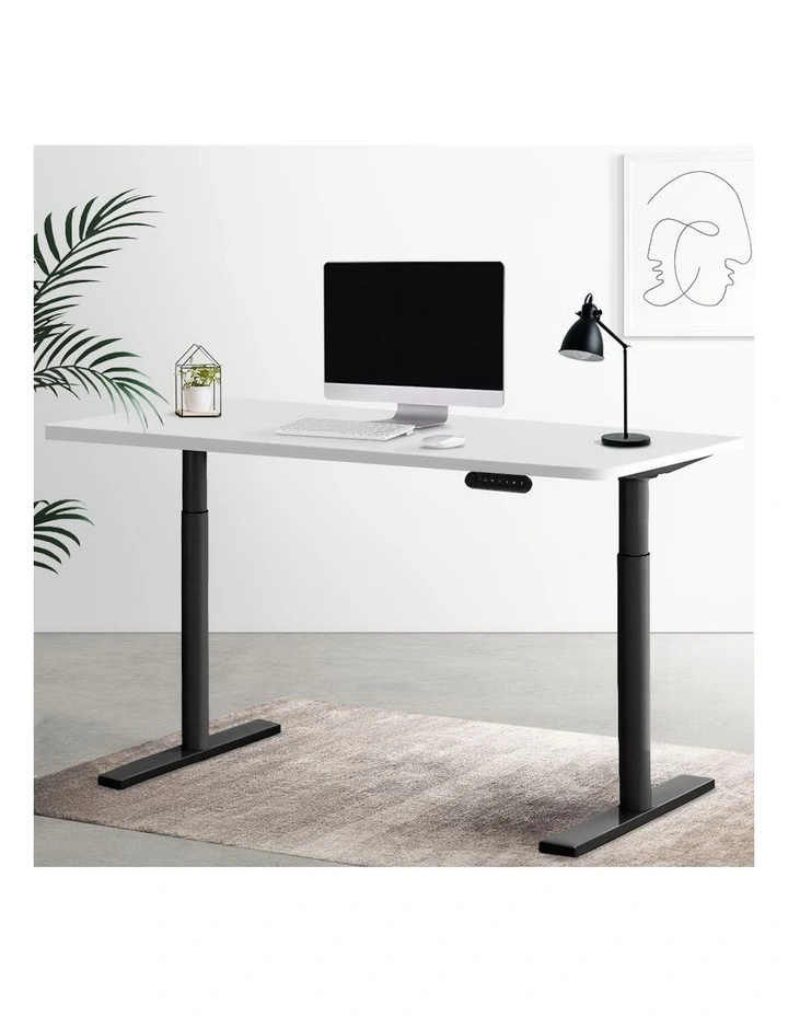 Motorised Electric Standing Desk 120cm in White