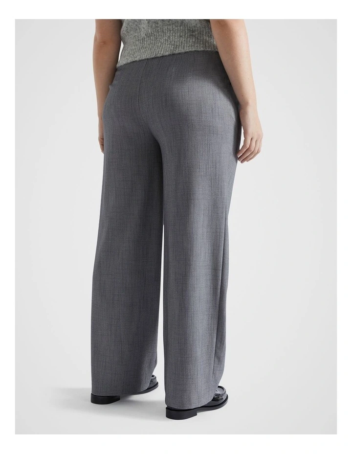 Pleat Front Tailored Trouser in Grey