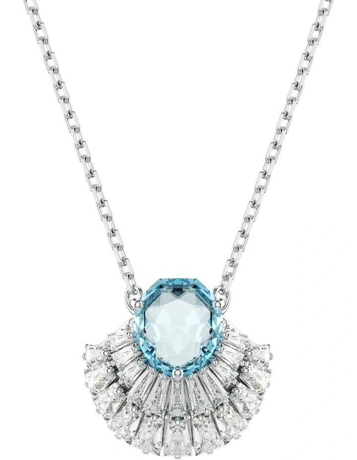 Idyllia Pendant Shell Rhodium Plated in Blue