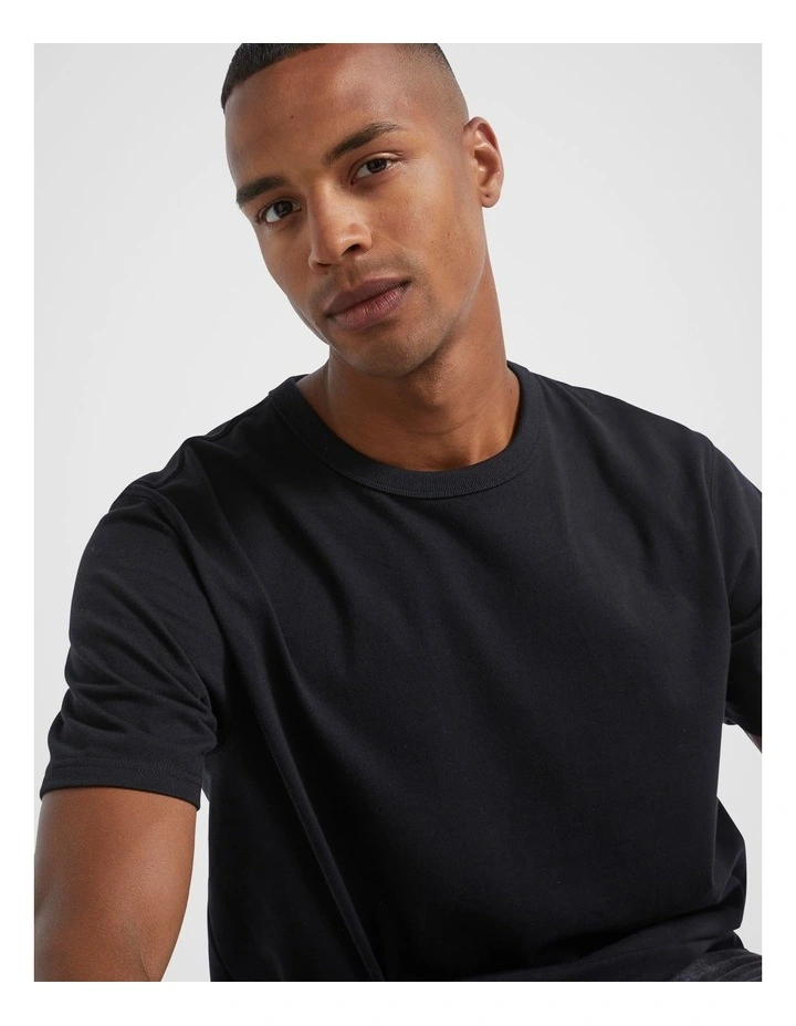 Crew Tee in True Balck