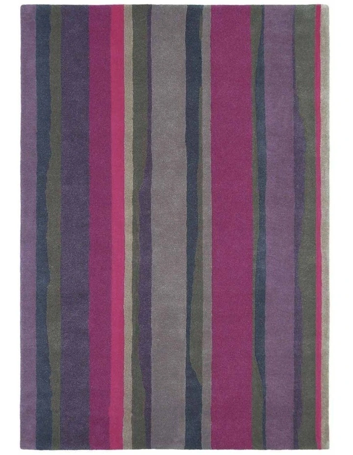 Sanderson Cressida 45105 Rug In Claret/Plum