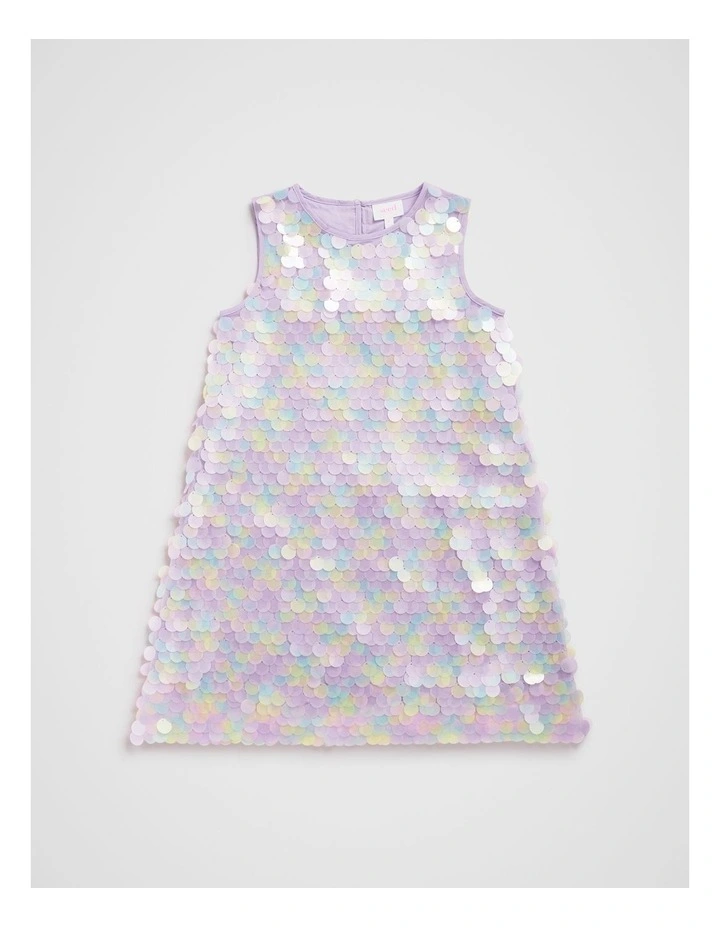 Ombre Sequin Dress in Lavender