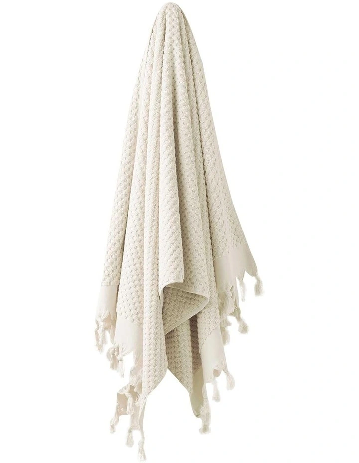Milos Bath Towel Range in Sand