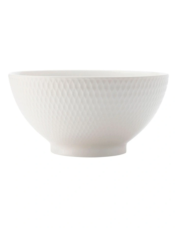 Diamonds Basics Noodle Bowl in White