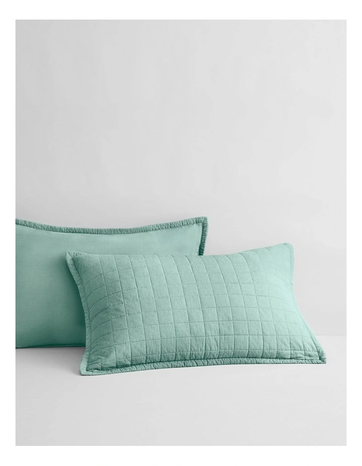 Reilly Pillow Sham in Arctic Green