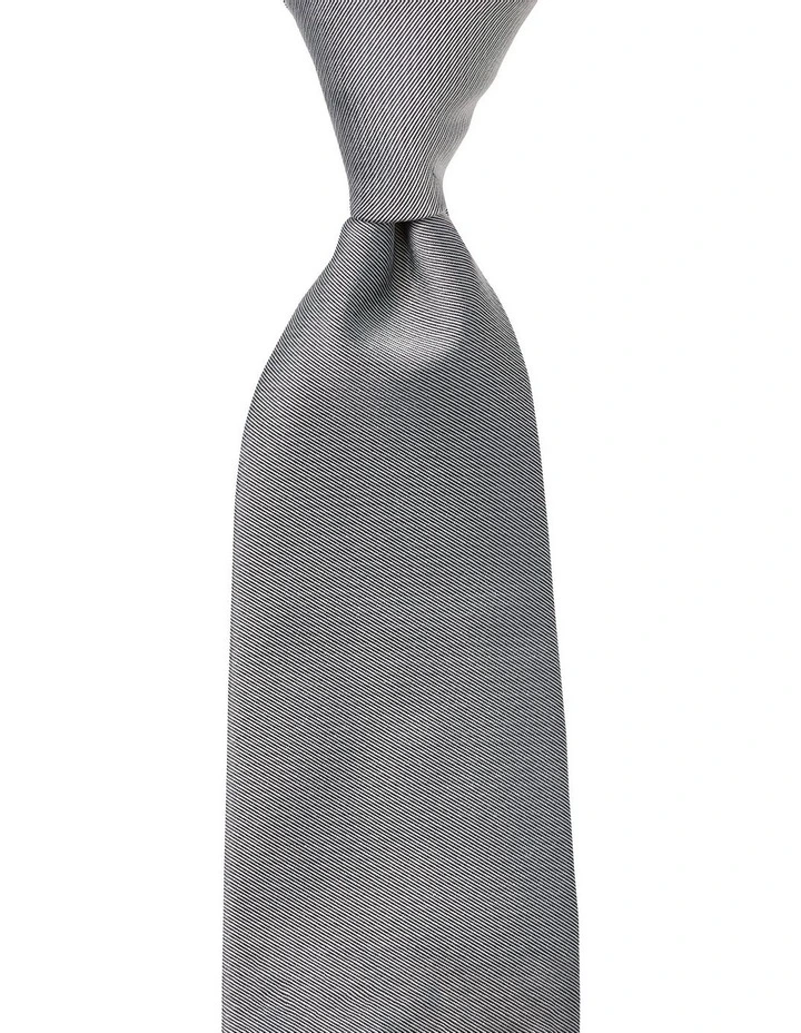 Formal Silk Tie in Pewter