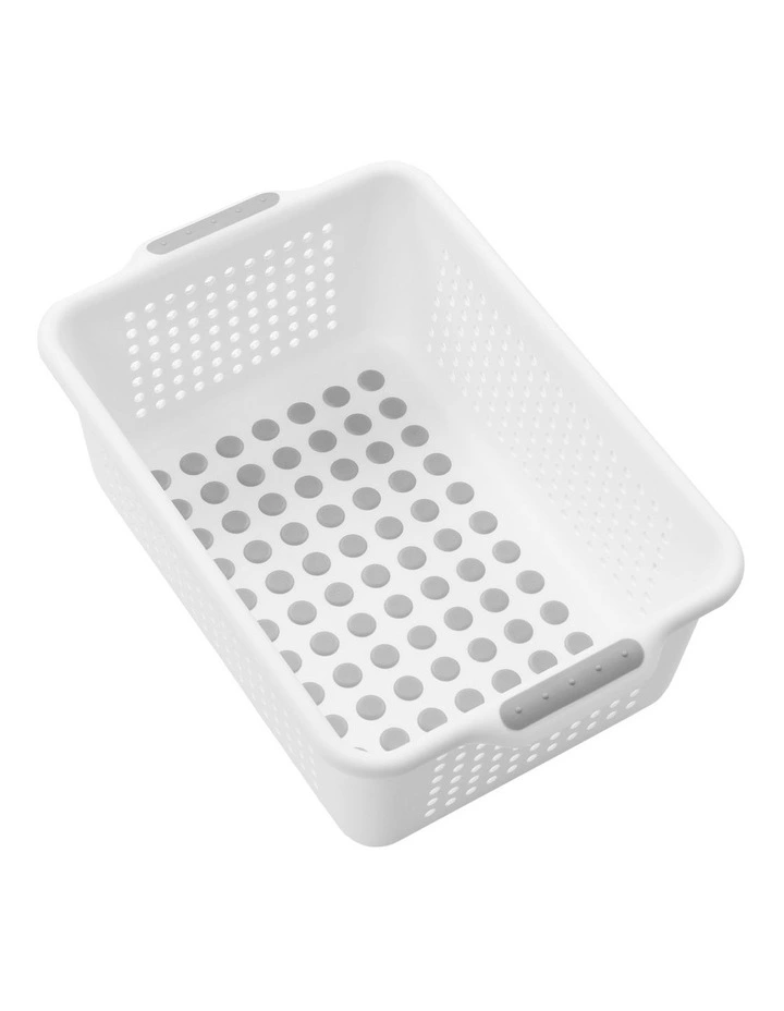 Small Storage Basket in White