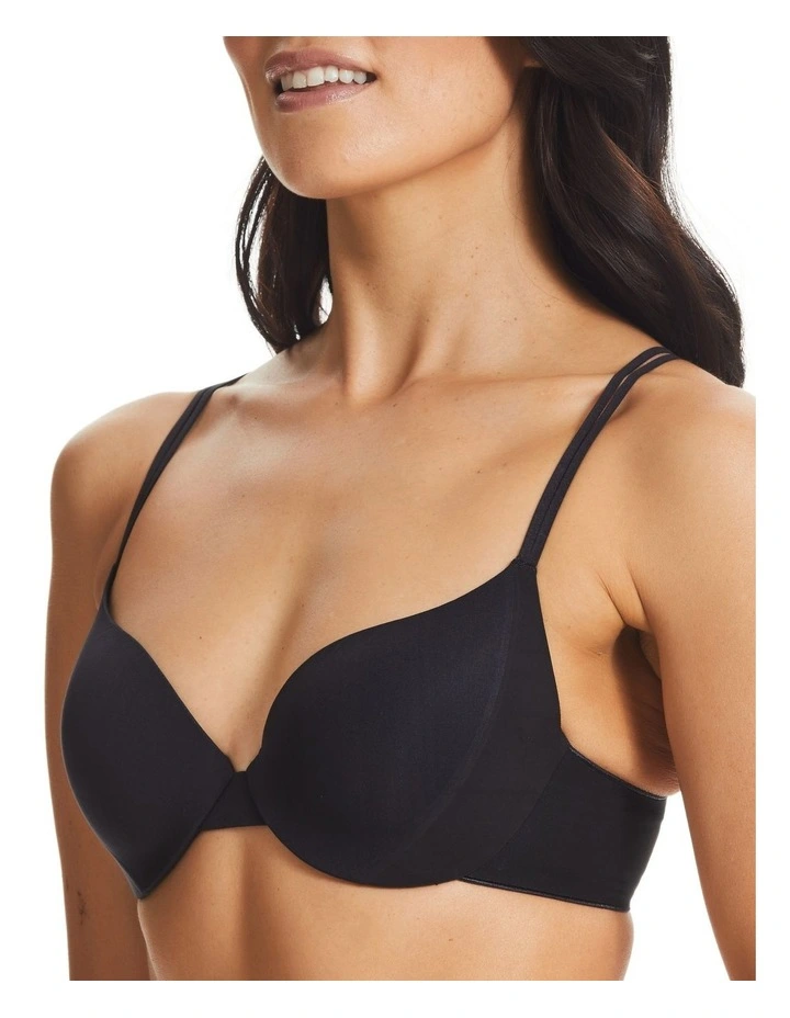 Dual Contour Bra in Jet Black