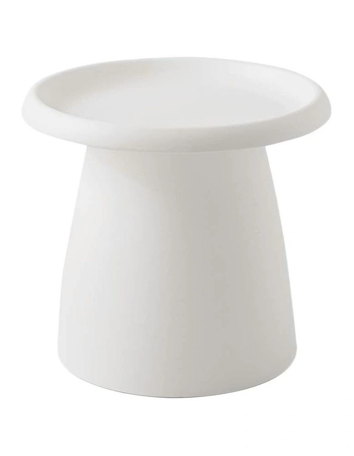 Coffee Table Plastic Round 52cm in White
