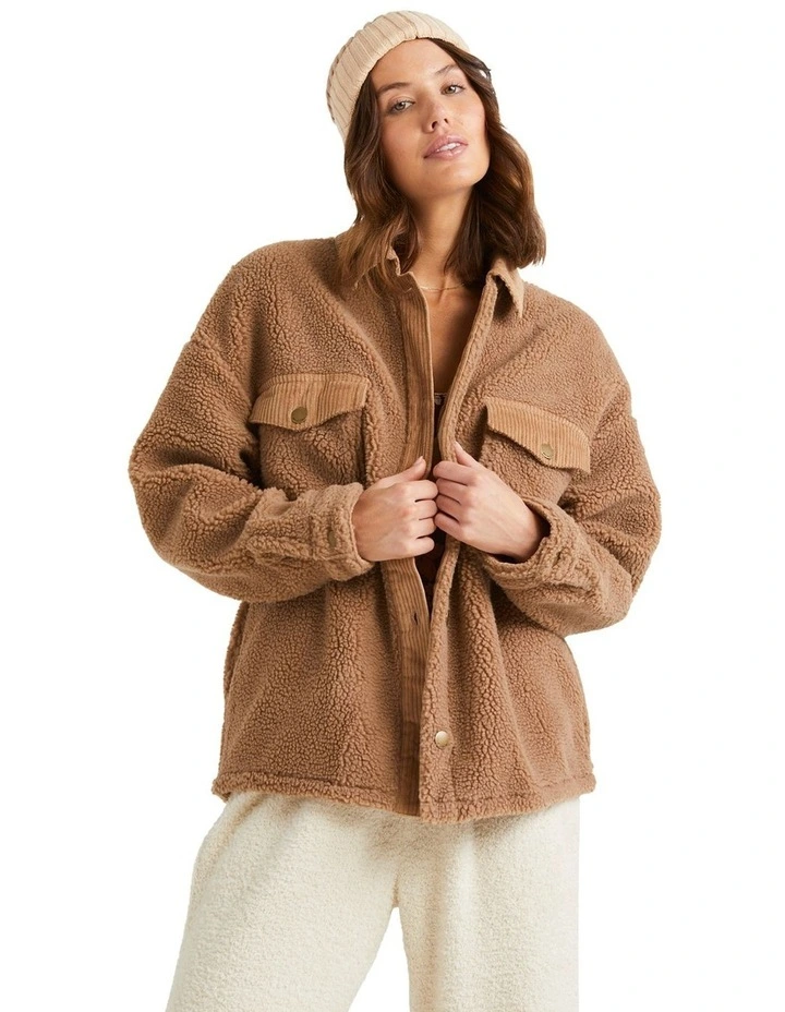 Feeling Toasty Jacket in Toffee