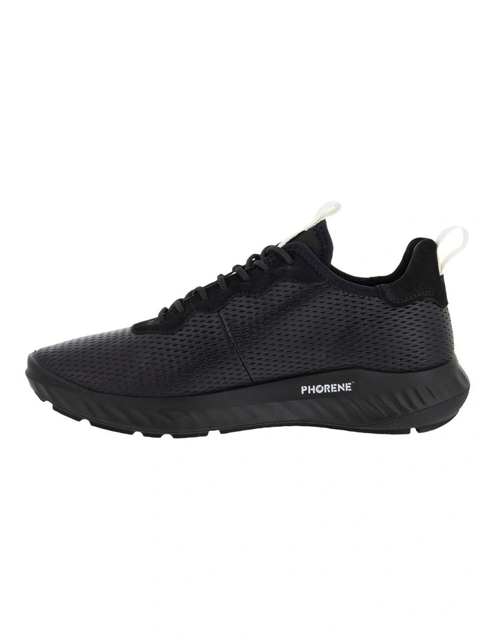 ATH-1F Leather Sneakers in Black