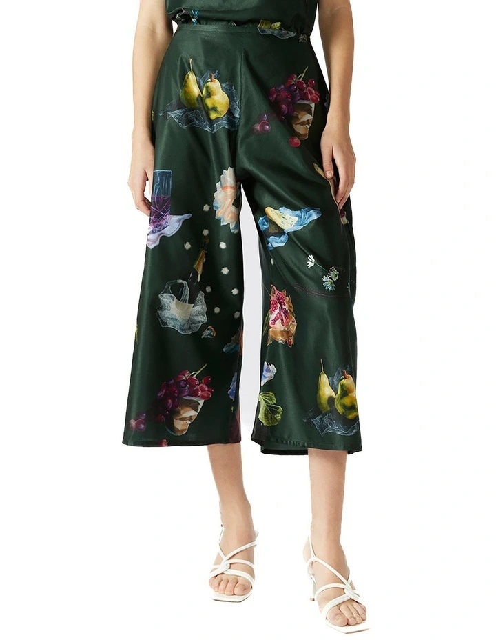 Picnic Print High Waisted Culottes in Multi