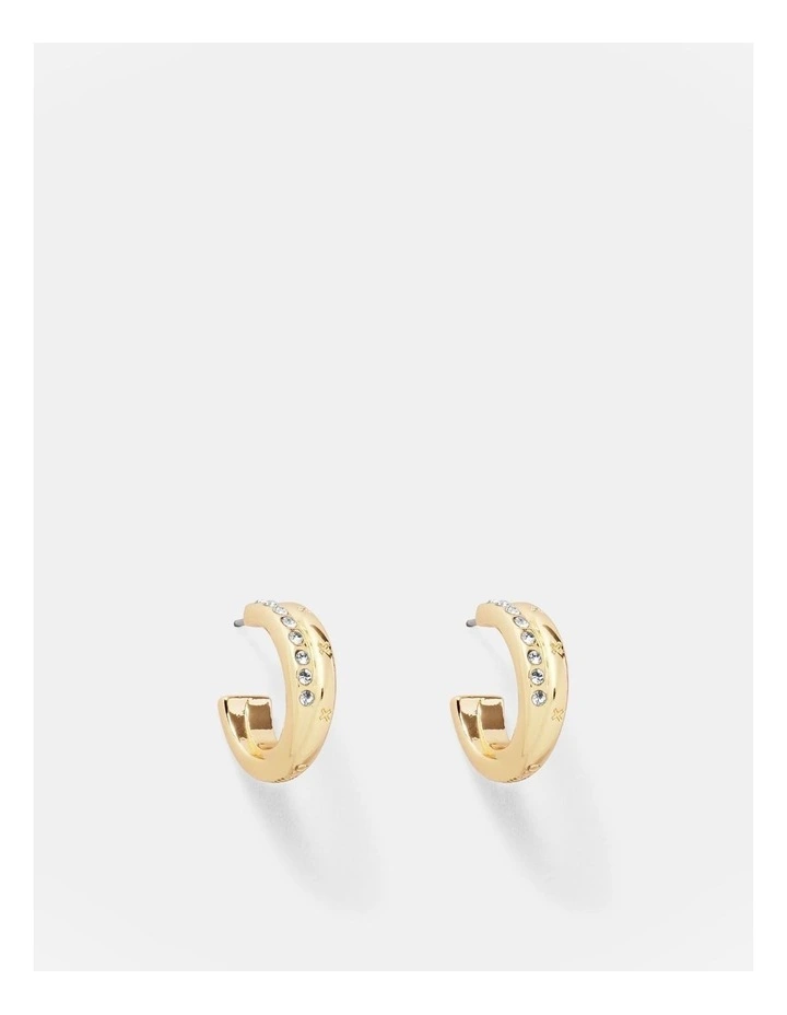 Circulate Hoop Earrings in Gold