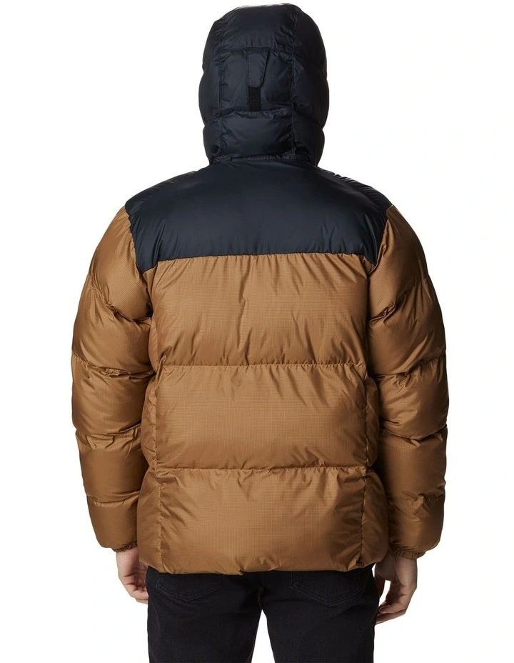 Puffect Hooded Jacket in Delta/Black