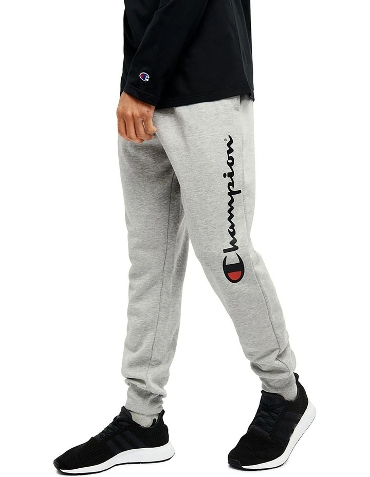Script Slim Leg Cuff Pant in Grey