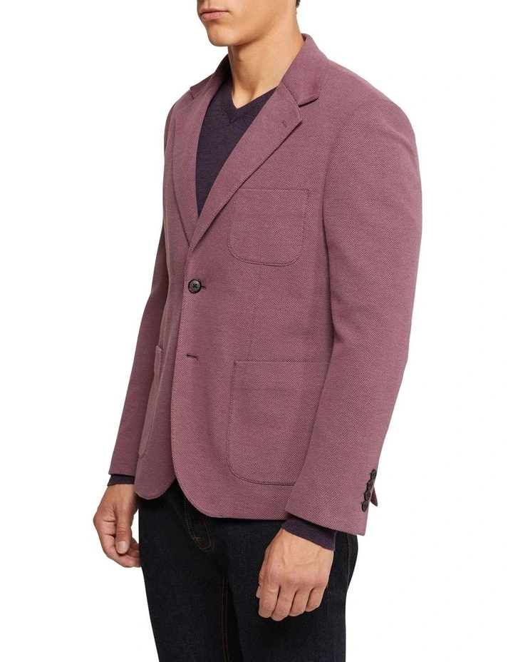 Frankie Knitted Blazer in Red