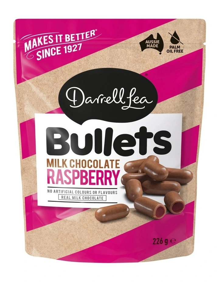 Milk Chocolate Raspberry Bullets 226g