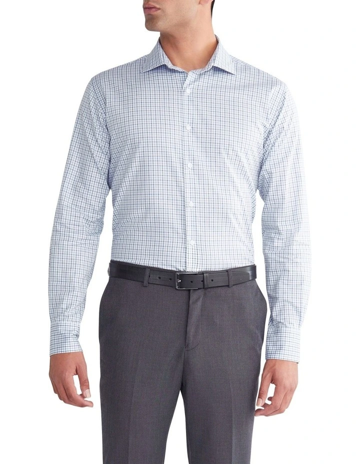 Tailored Long Sleeve Shirt in Sky