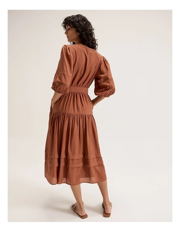 Corsica Dress in Brown