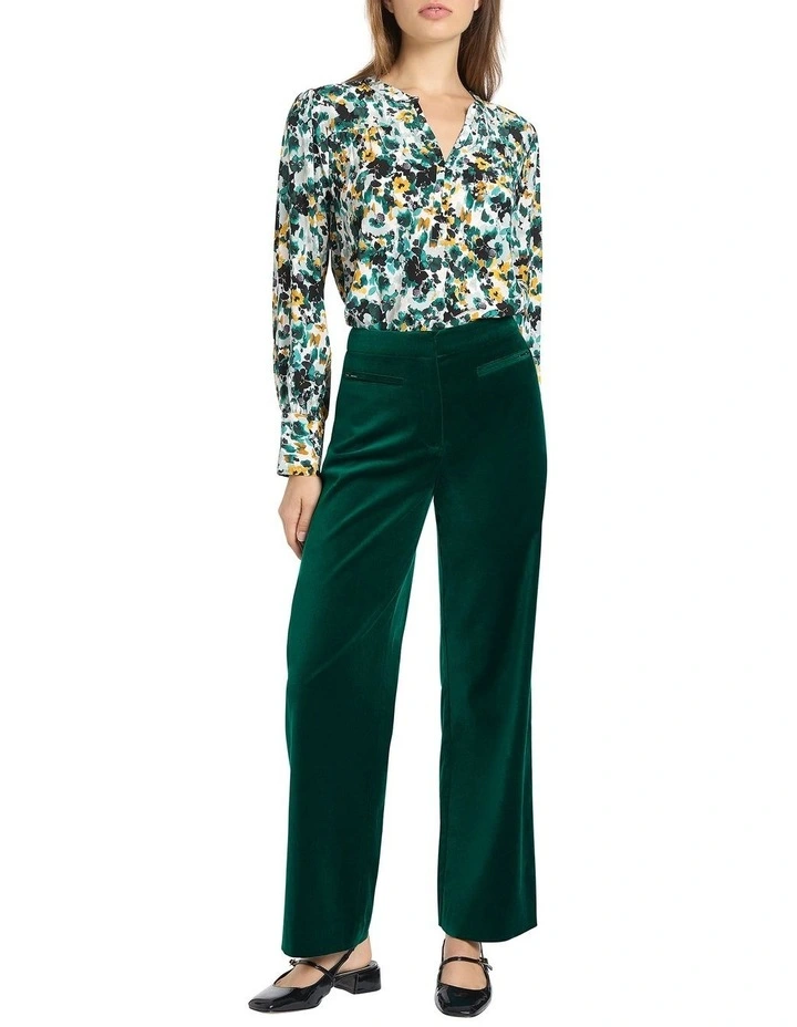 Need You Coast Blouse in Green Multi