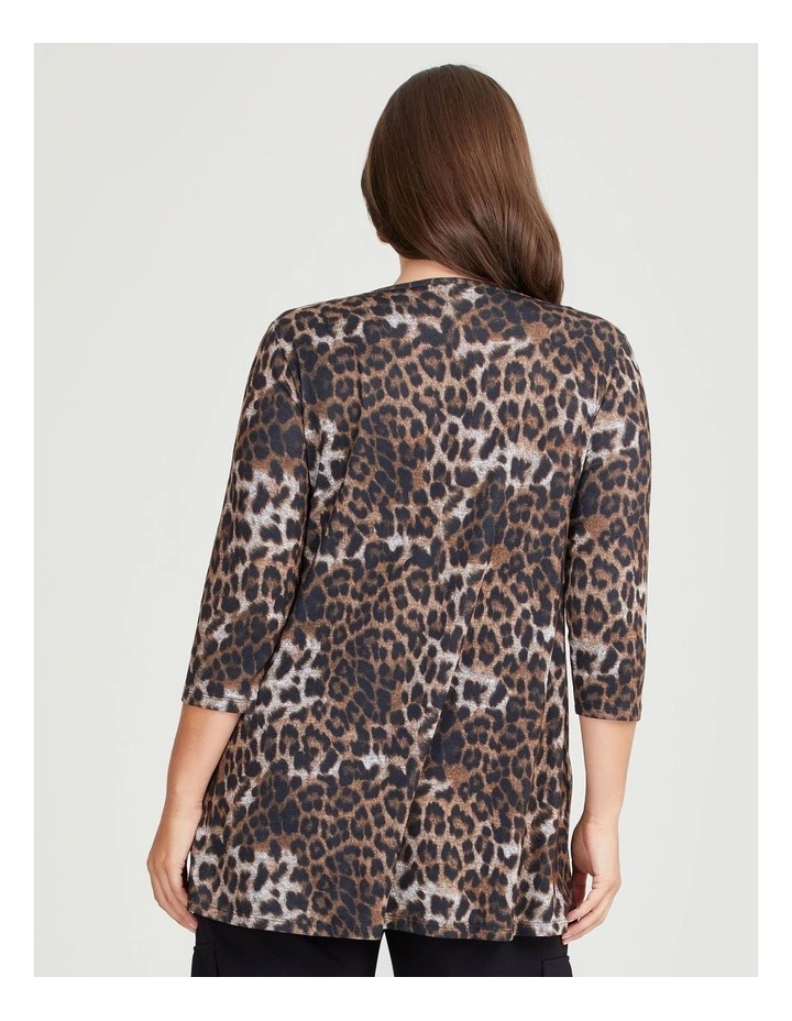 Snug Print Top in Leopard