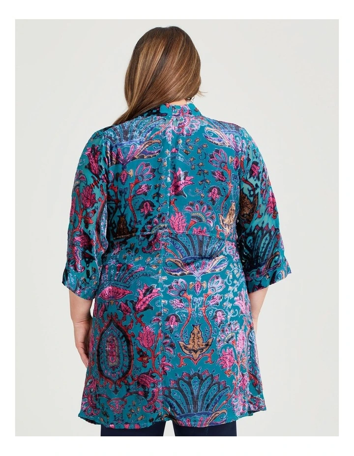 Devore Burnout Cardigan in Print