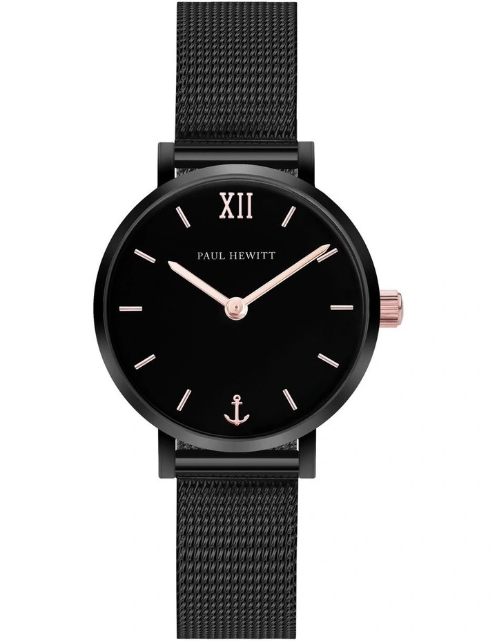 Sailor Line IP Black Stainless Steel Quartz Watch PH SA B XS BSR 45S