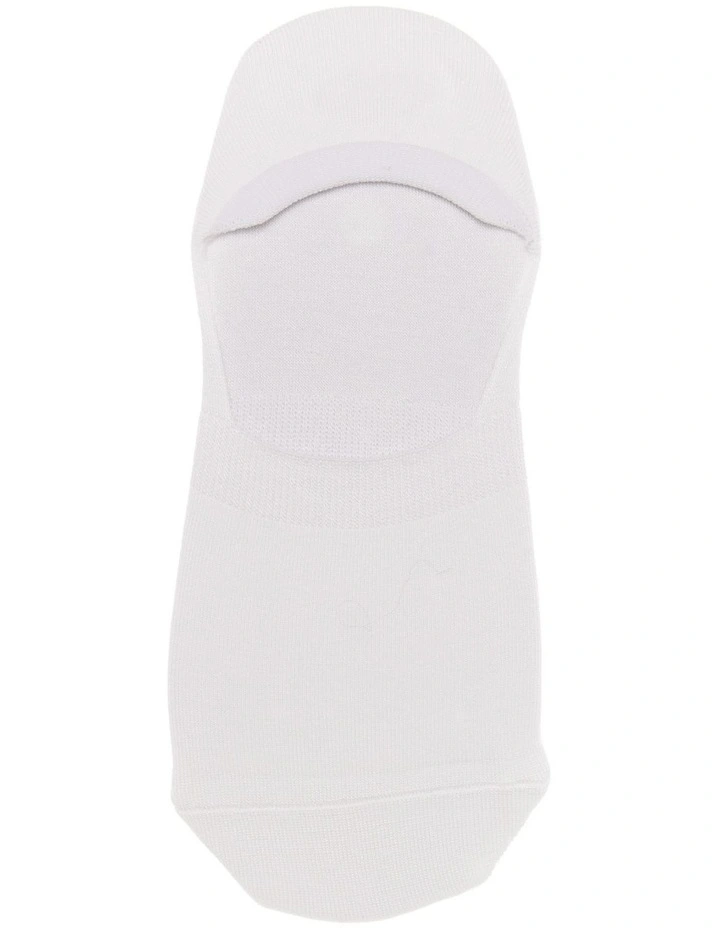 Plain Liner Socks 2 Pack in White