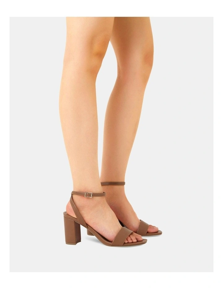 Martinez Strappy Heels in Caramel