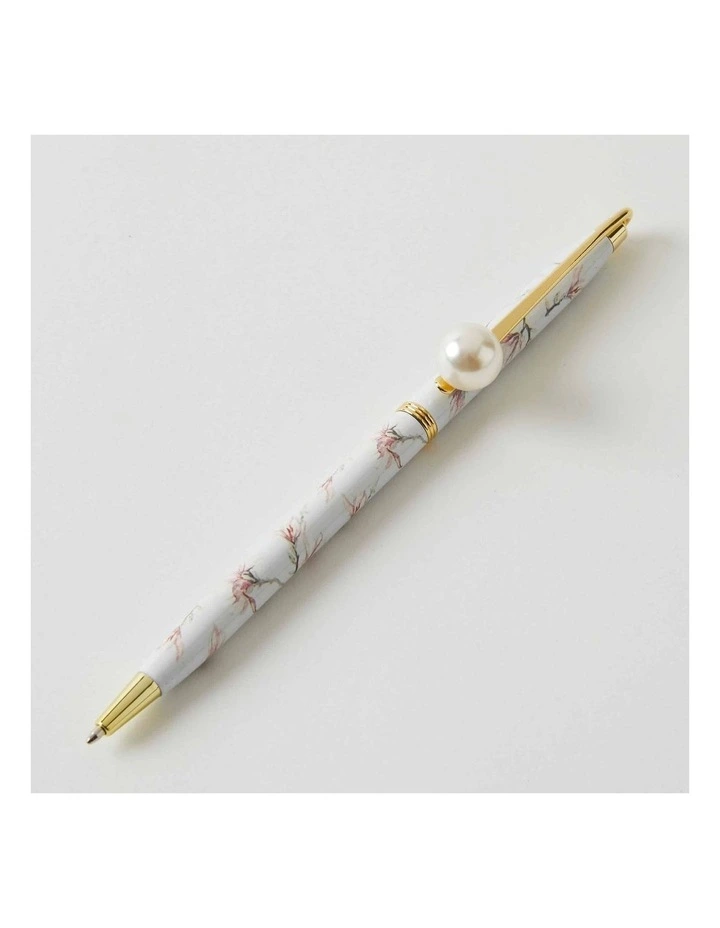 14cm Metal Pen with Gift Box in Fleur
