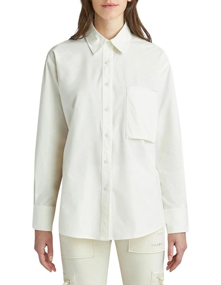 Tech Shield Shirt in Cream