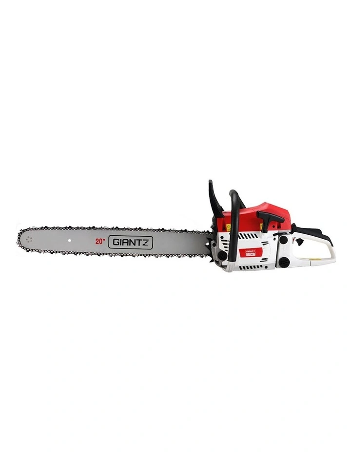 62cc Petrol Commercial Chainsaw 20" Bar in Red