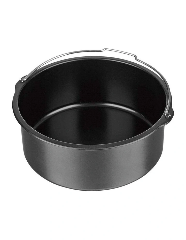Air Fryer Accessories 8 Inch Cake Tin Full Baking Set in Black