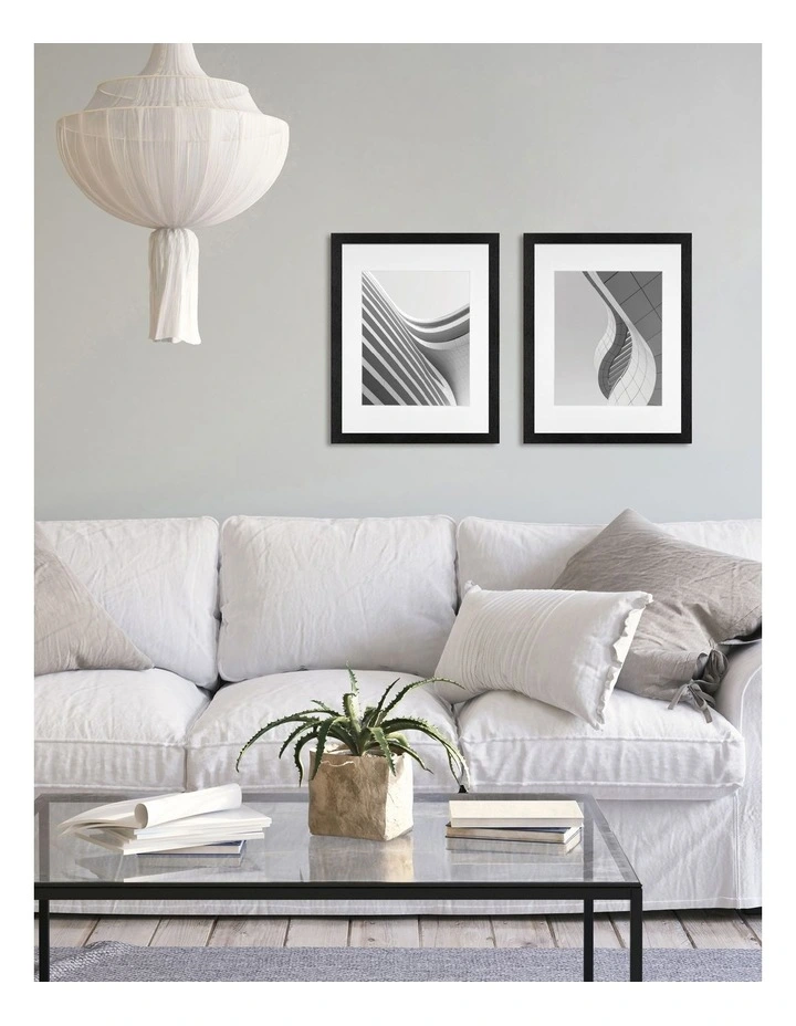 Premium Picture Photo Frame 11x14 to 8x10in Set of 2 in Black