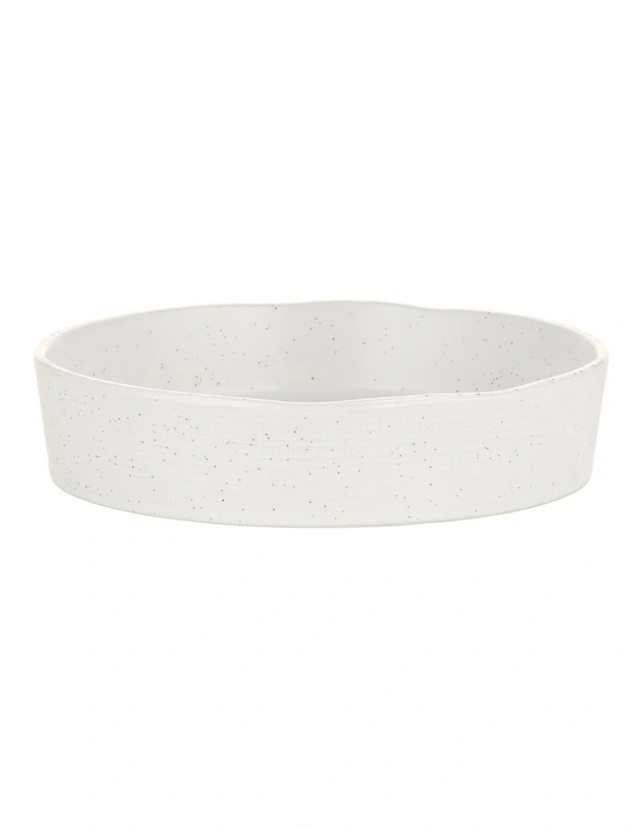 Onni Speckle Bowl 18x4cm in Speckle White