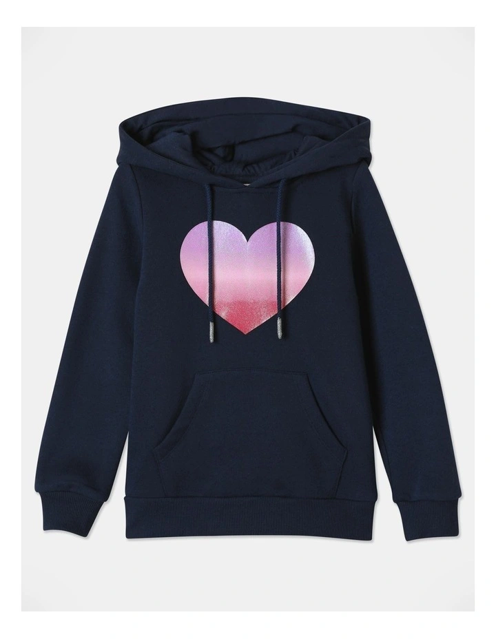 Essential Hooded Sweat Top in Navy