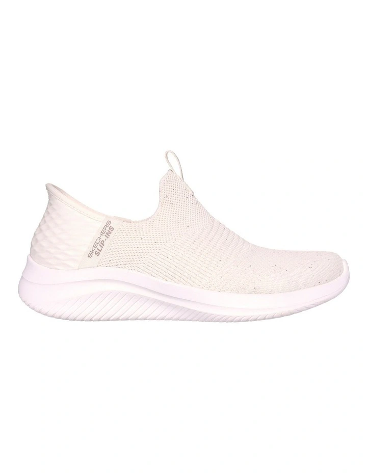 Slip-Ins Ultra Flex 3.0 Shiny Night Sneakers in Off White
