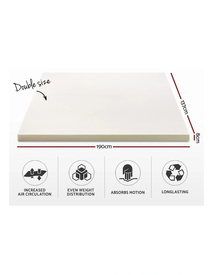 Double Size Memory Foam Mattress Topper
