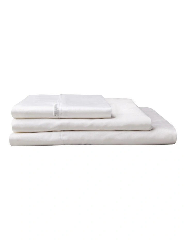 400TC Mega 50cm drop Sheet Set in White