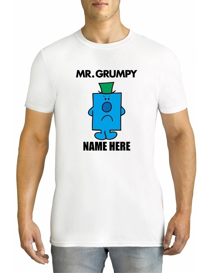Mr Grumpy Cotton T-Shirt in White