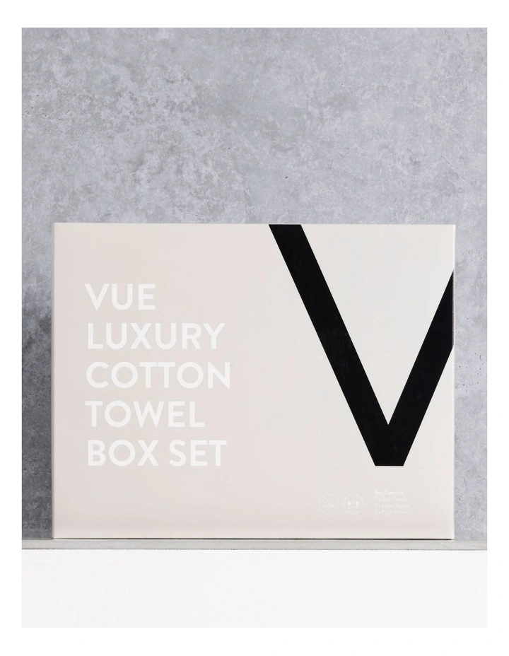 Velour 6 Piece Towel Pack in White