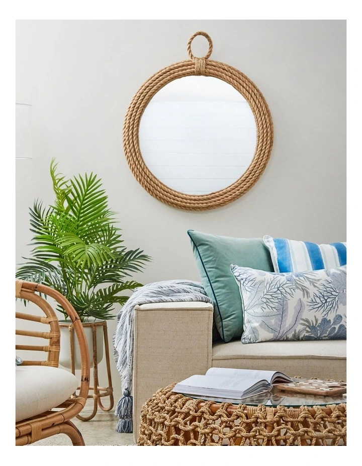 Nepean Natural Round Mirror D79x5.7cm